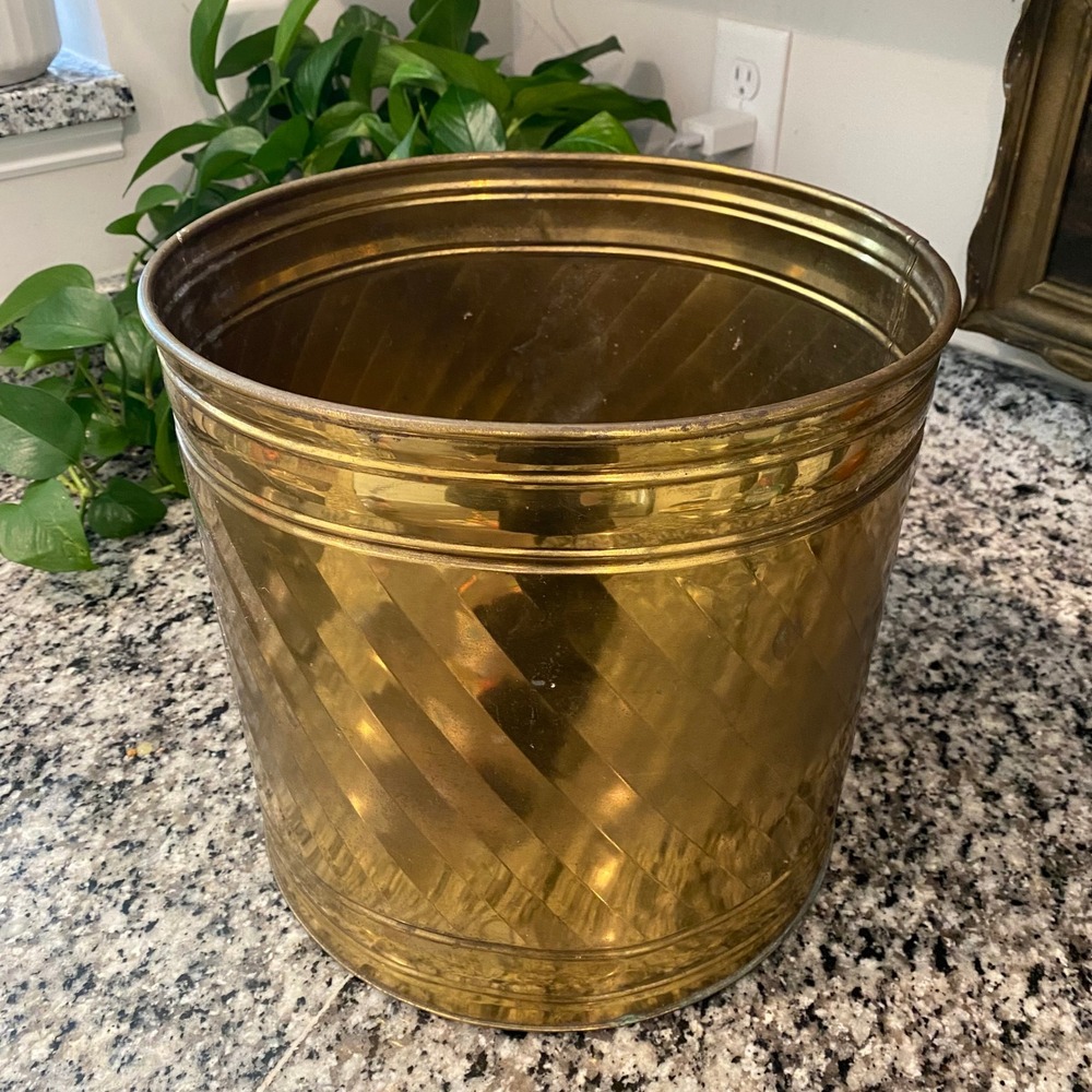 Vintage Bristol Brass Planter Large